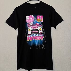 Hello Kitty Tokyo Speed Racing Tee Juniors Small (34/36) Hot Topic Shirt NWOT
